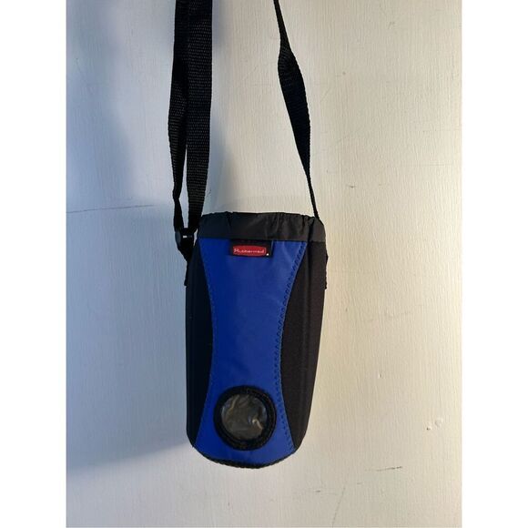Rubbermaid water 1 Quart bottle holder strap black blue Vintage new rare - Picture 1 of 5
